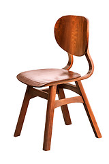 Image showing Wooden Chair over White