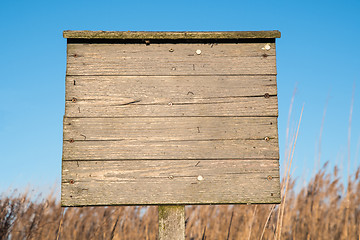 Image showing Weathered blank billboard