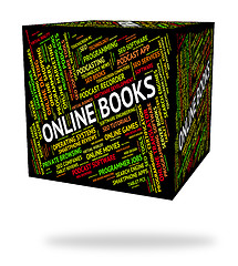 Image showing Online Books Represents World Wide Web And Websites