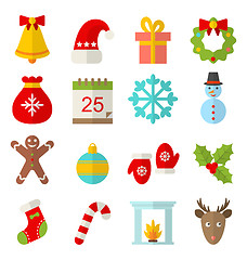 Image showing Christmas and Winter Traditional Symbols