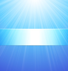Image showing Abstract Blue Sunshine Background