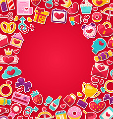 Image showing Colorful Background for Valentine\'s Day