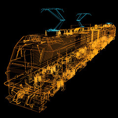 Image showing train.3D illustration