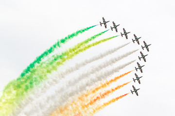 Image showing LEEUWARDEN, THE NETHERLANDS-JUNE 10, 2016: Italian aerobatic tea