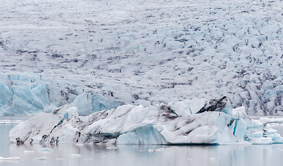 Image showing Jokulsarlon is a large glacial lake in southeast Iceland