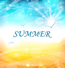 Image showing Summer Holiday Background, Glowing Wallpaper