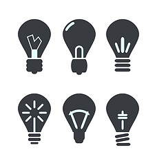 Image showing Icon process of generating ideas to solve problems, birth of the