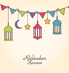 Image showing Celebration Card for Ramadan Kareem
