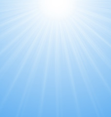 Image showing Abstract Blue Background Sunburst Vibrant