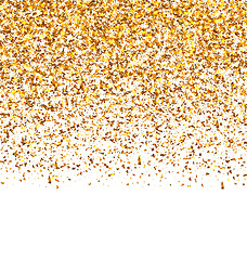 Image showing Golden Explosion of Confetti