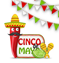 Image showing Holiday Celebration Background for Cinco De Mayo