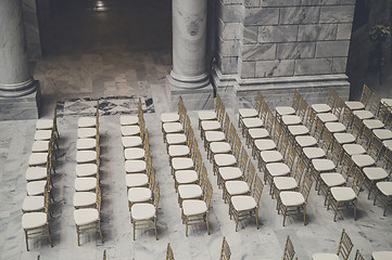 Image showing Empty chairs in an elegant room