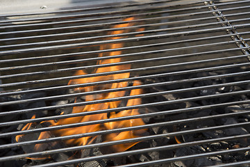 Image showing Closeup of a charcoal grill