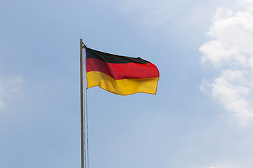 Image showing National flag of Germany on a flagpole