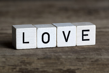 Image showing German word love 