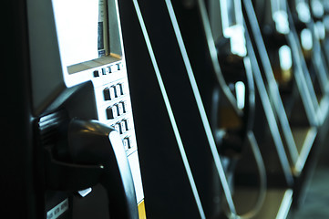 Image showing Row of pay phones