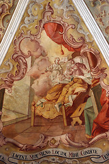 Image showing Fresco painting on the ceiling of the church