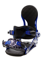 Image showing Snowboard binding on white