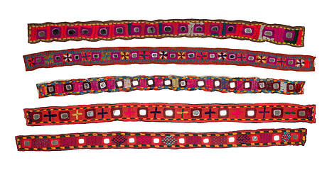 Image showing Colorful indian style ribbon