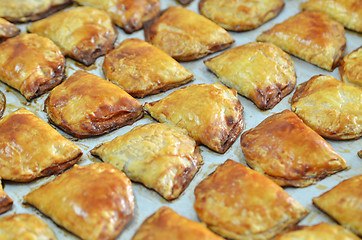 Image showing Traditional baked Kaya Puff