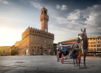 Image showing Horse on Piazza della Signoria