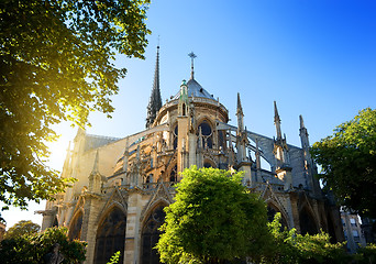 Image showing Notre Dame at sunrise
