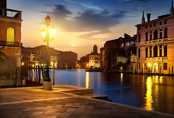 Image showing Venice at dusk