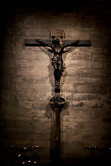 Image showing Cross in Notre Dame