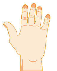 Image showing Hand and finger of the person