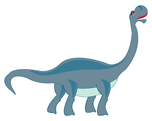 Image showing Big herbivorous dinosaur