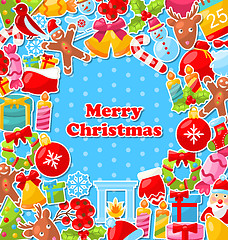 Image showing Merry Christmas Greeting Card