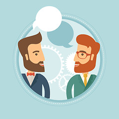 Image showing Business people talking vector illustration.