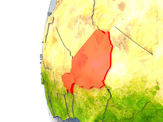 Image showing Niger in red