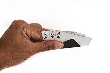 Image showing Playing cards background