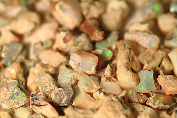 Image showing natural opal mineral collection
