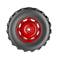 Image showing Tractor wheel