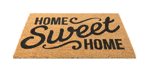 Image showing Home Sweet Home Welcome Mat Isolated on White