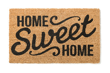 Image showing Home Sweet Home Welcome Mat Isolated on White