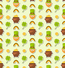 Image showing Seamless Holiday Background for Saint Patrick\'s Day