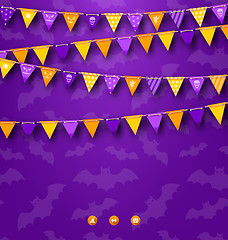 Image showing Halloween Party Background with Bunting