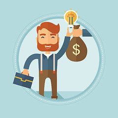 Image showing Successful business idea vector illustration.