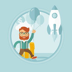 Image showing Successful business start up vector illustration.