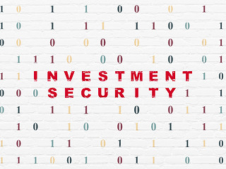 Image showing Safety concept: Investment Security on wall background