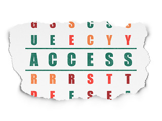 Image showing Security concept: Access in Crossword Puzzle