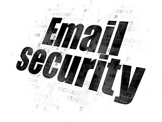 Image showing Safety concept: Email Security on Digital background