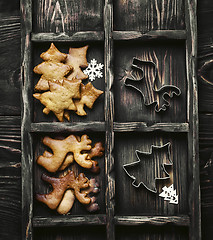 Image showing Homemade cookies for Christmas