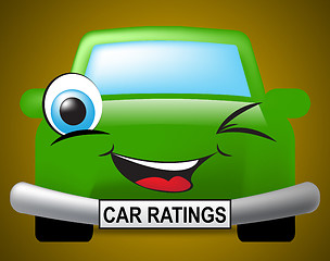 Image showing Car Ratings Indicates Transport Appraisal And Classification