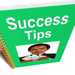 Image showing Success Tips Book Shows Wealth And Achievement
