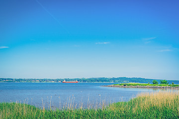 Image showing Sea landscape with a ship