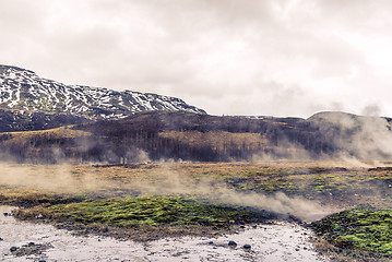 Image showing Iceland scenery with geothermal activity